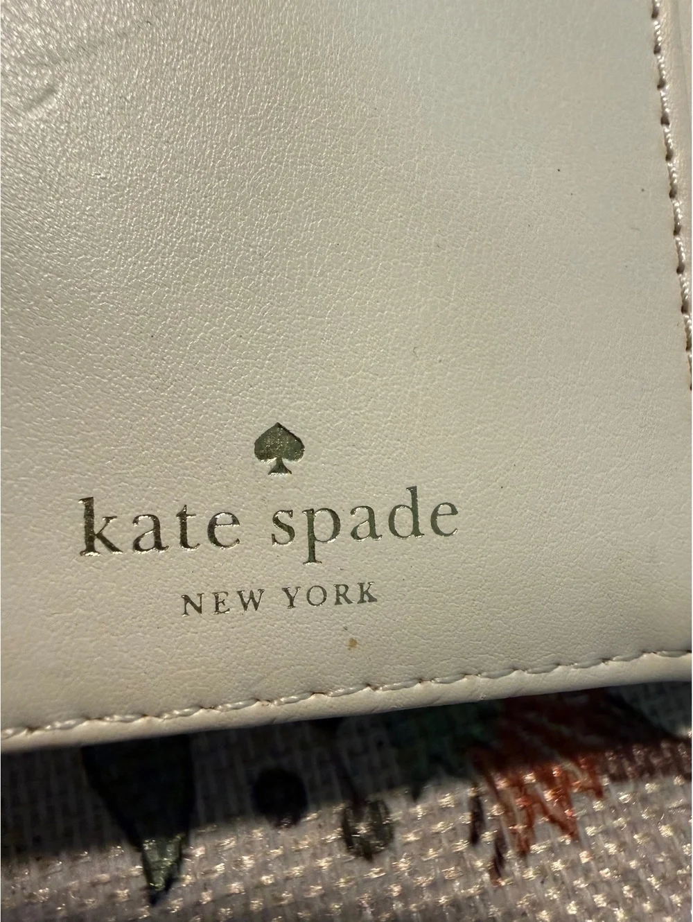 Kate Spade Glitter Zip Around Wallet in Blue and Silver